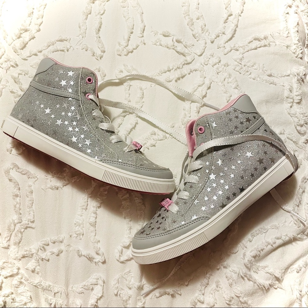 Girls Sketchers Glittery Sneakers